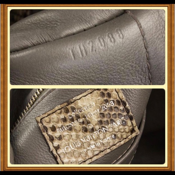 Sale! Authentic Louie Vuitton Grey Suede Leather Purse - Picture 3 of 7